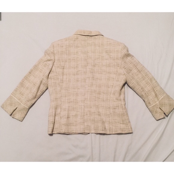 Kasper Blazer and Ruffled  Skirt Suit - Picture 2 of 3